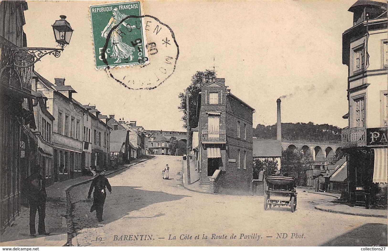 76-BARENTIN- LA CÔTE ET LA ROUTE DE PAVILLY - Barentin