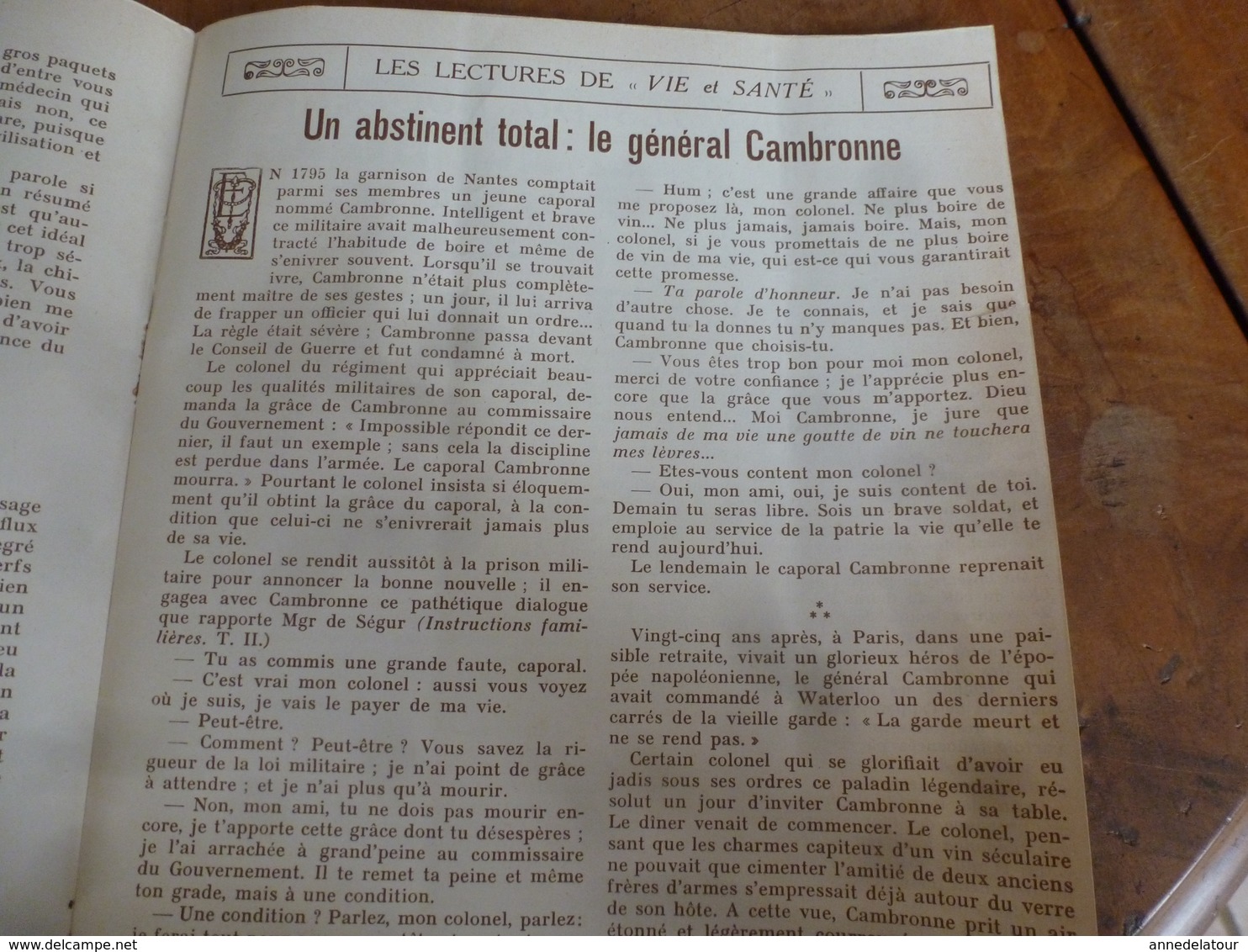 1932  Comment Général CAMBRONE Fut Condamné à Mort Et Gracié; Rester Jeune;Herborisez;Maux De Tête; (revue VIE Et SANTÉ) - 1900 - 1949