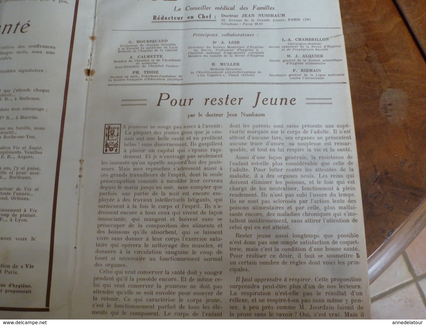 1932  Comment Général CAMBRONE Fut Condamné à Mort Et Gracié; Rester Jeune;Herborisez;Maux De Tête; (revue VIE Et SANTÉ) - 1900 - 1949