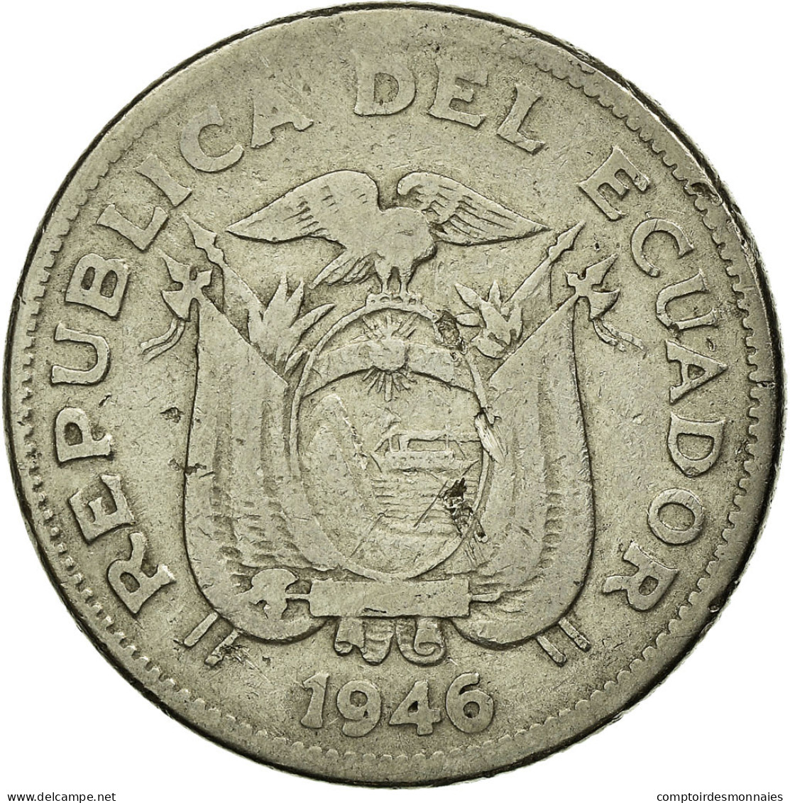 Monnaie, Équateur, Sucre, Un, TB+, Nickel, KM:78.2 - Ecuador