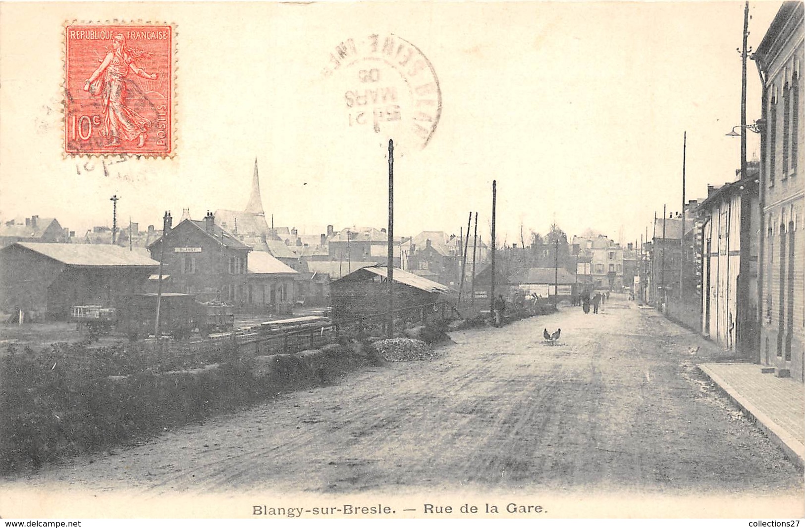 76-BLANGY-SUR-BRESLE- RUE DE LA GARE - Blangy-sur-Bresle