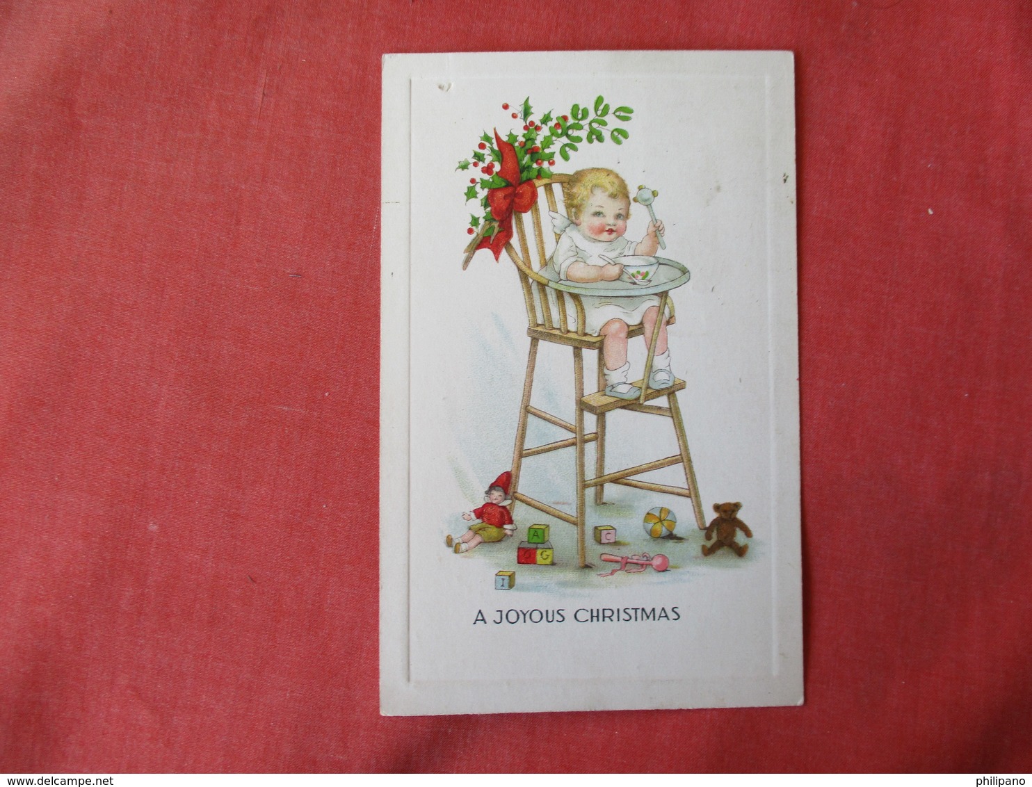 Child In High Chair  Joyous Christmas Ref 3231 - Other & Unclassified