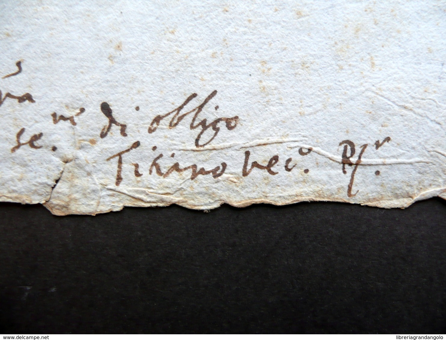 Autografo Tiziano Vecellio Tizianello Lettera Cadore 26/571612 Eugenio Da Verona - Autres & Non Classés