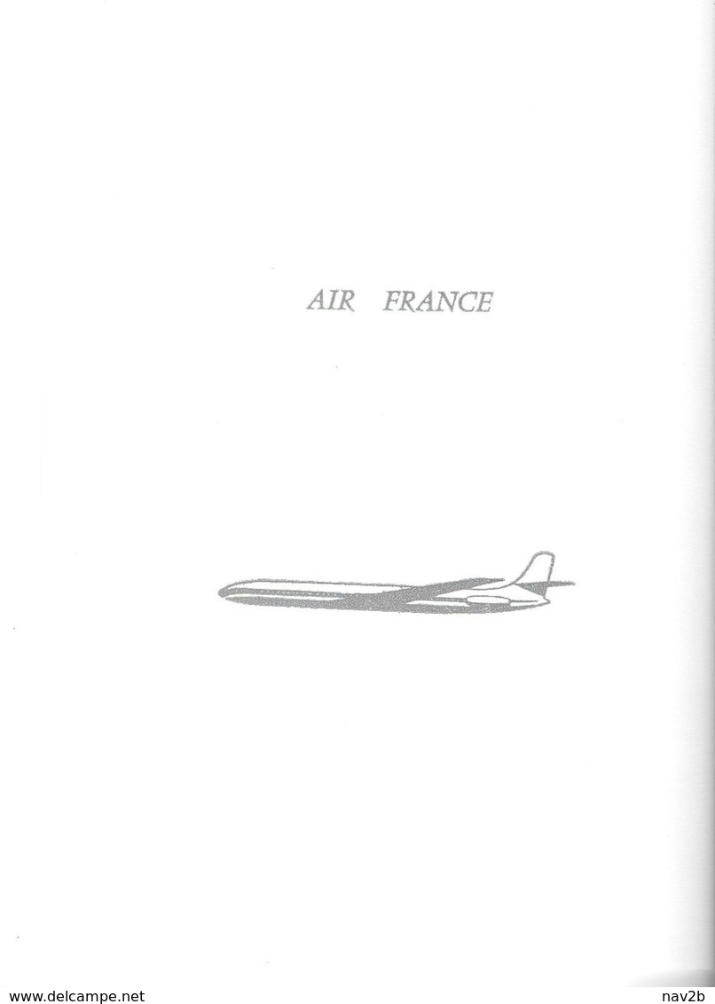 AIR  FRANCE . Menu 1981 . Caravelle . - Menus