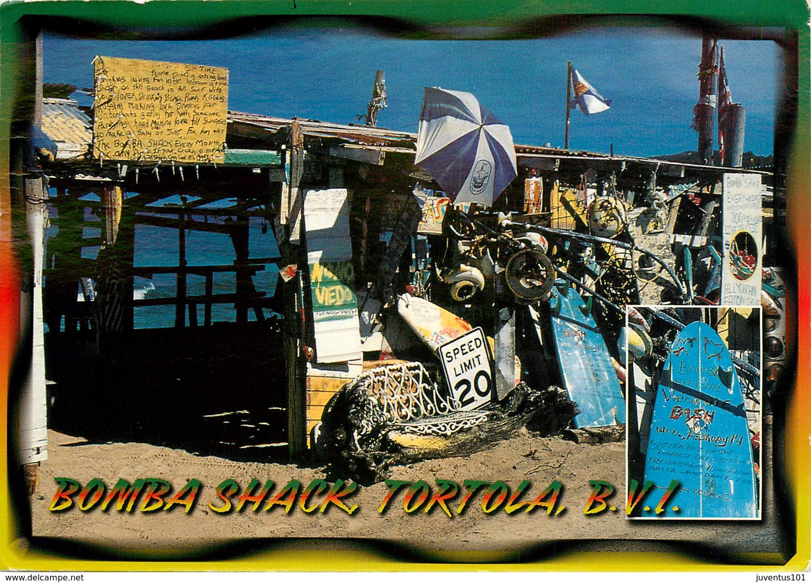 CPSM Tortola-Bomba Shack                                                  L2802 - Isole Vergine Britanniche