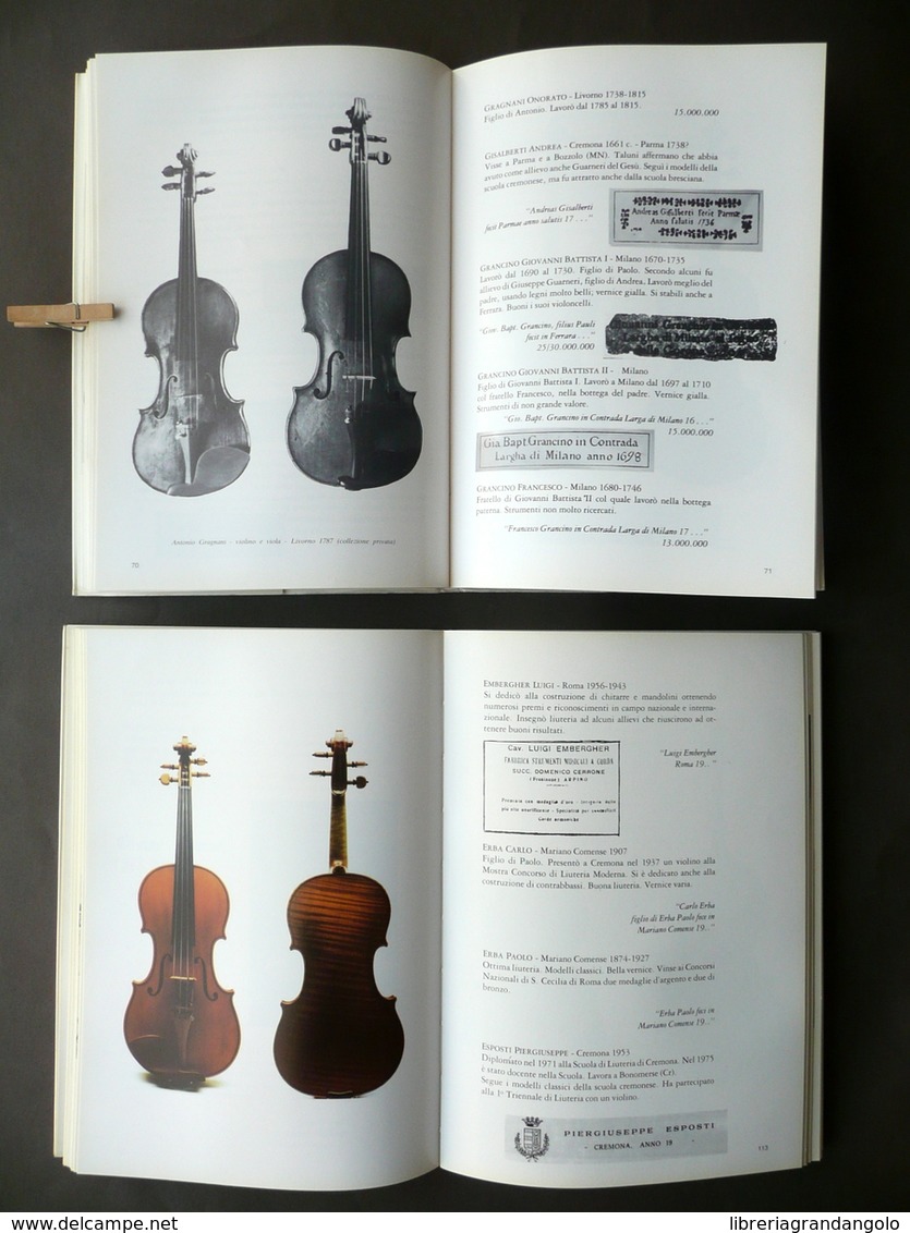 Liutai Italiani Di Ieri E Oggi G. Nicolini Stradivari 1983-86 2 Volumi Completo - Non Classificati