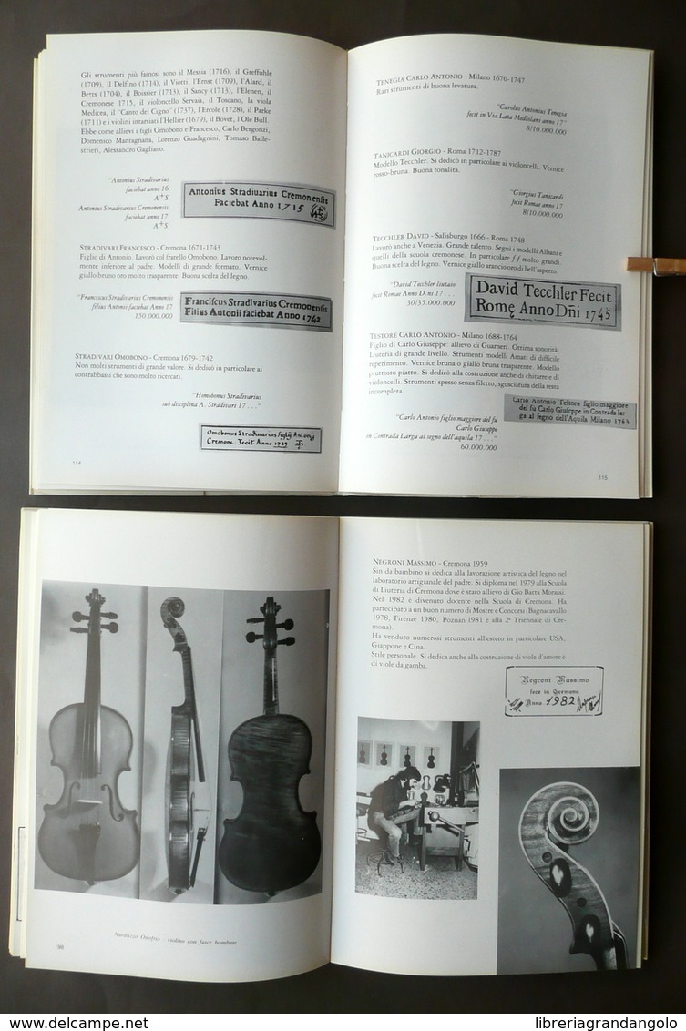 Liutai Italiani Di Ieri E Oggi G. Nicolini Stradivari 1983-86 2 Volumi Completo - Non Classificati