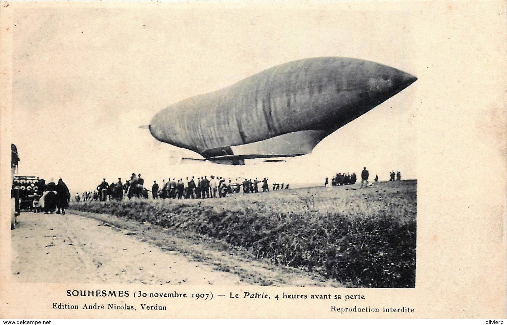 France - 55 - Souhesmes 30Novembre 1907 - Le " Patrie " 4 Heures Avant Sa Perte - Autres & Non Classés