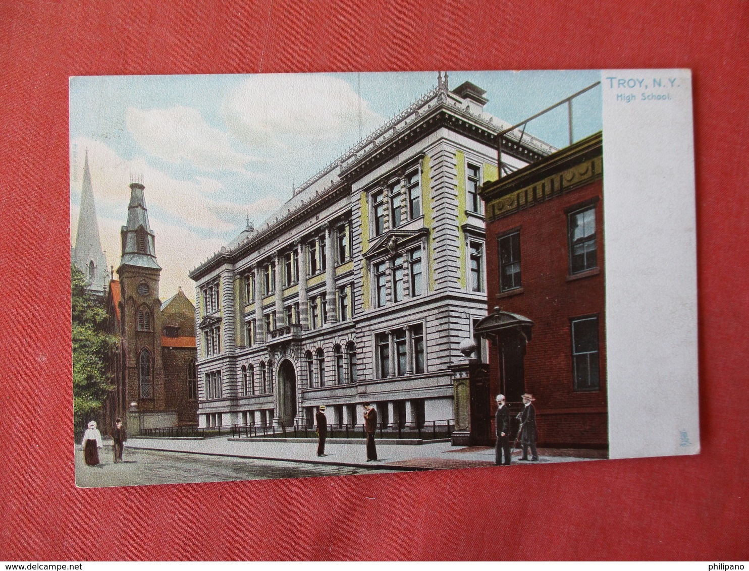 High School Troy NY --- Tuck Series       New York   Ref 3232 - Other & Unclassified