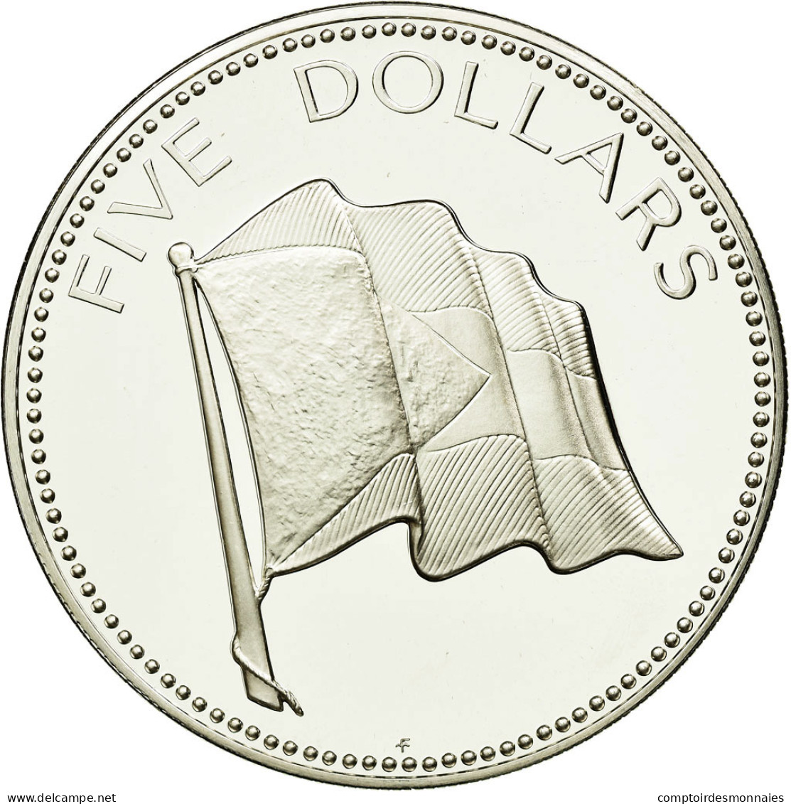 Monnaie, Bahamas, Elizabeth II, 5 Dollars, 1975, Franklin Mint, U.S.A., SPL - Bahamas