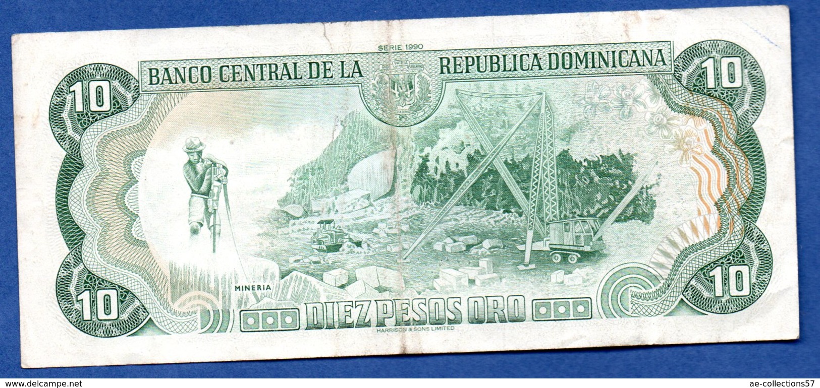 Rep Dominicaine  -  10 Pesos Oro  -  TB+ - Dominicana