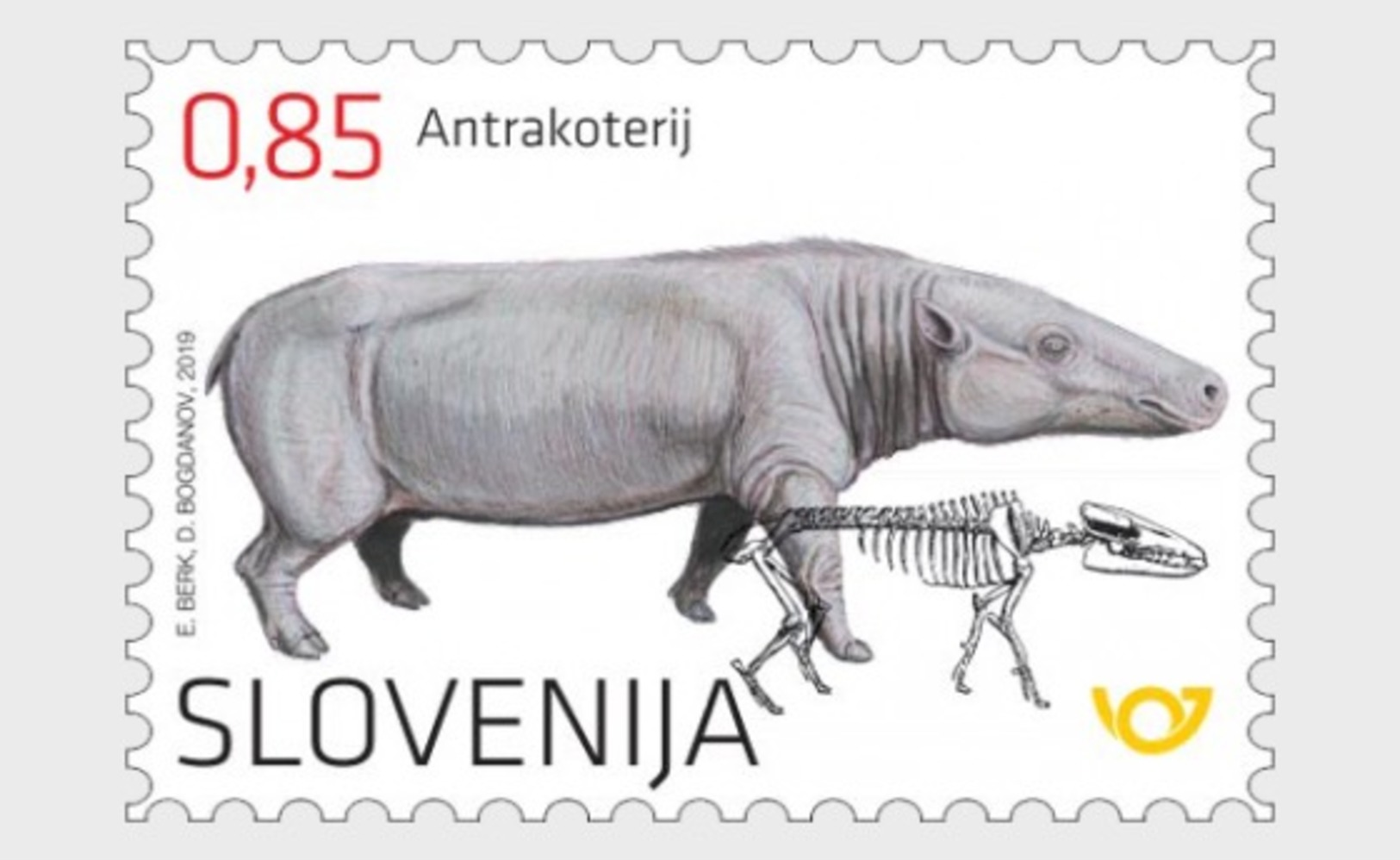 H01 Slovenia 2019 The Anthracothere  MNH Postfrisch - Slowenien