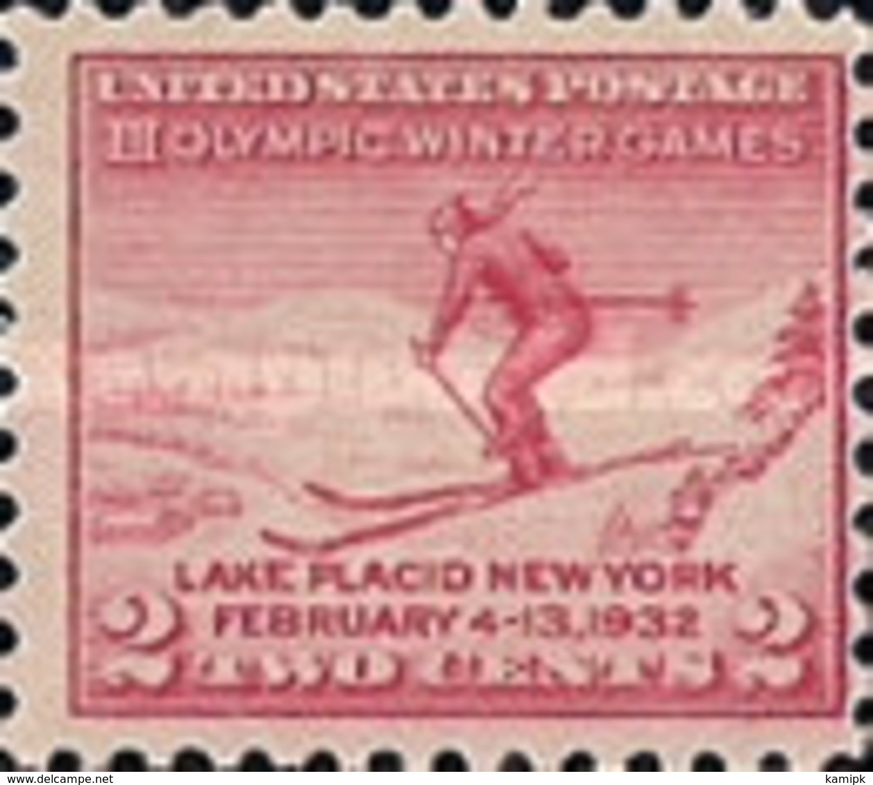 MH STAMPS United-States - Winter Olympic Games - Lake Placid, New -1932 - Unused Stamps