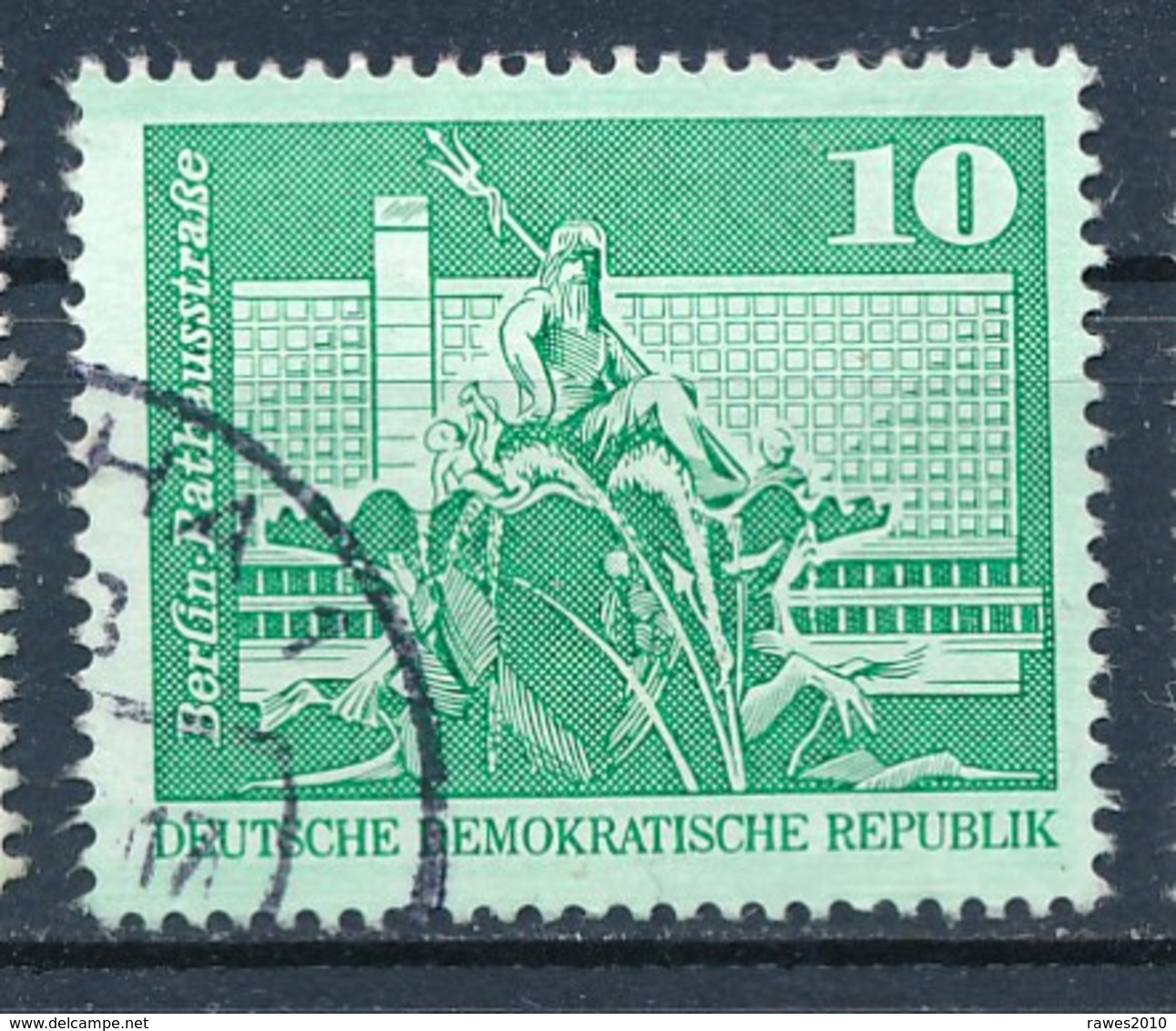 DDR Mi. 1843 Type I D Gest. Berlin Neptunbrunnen - Used Stamps