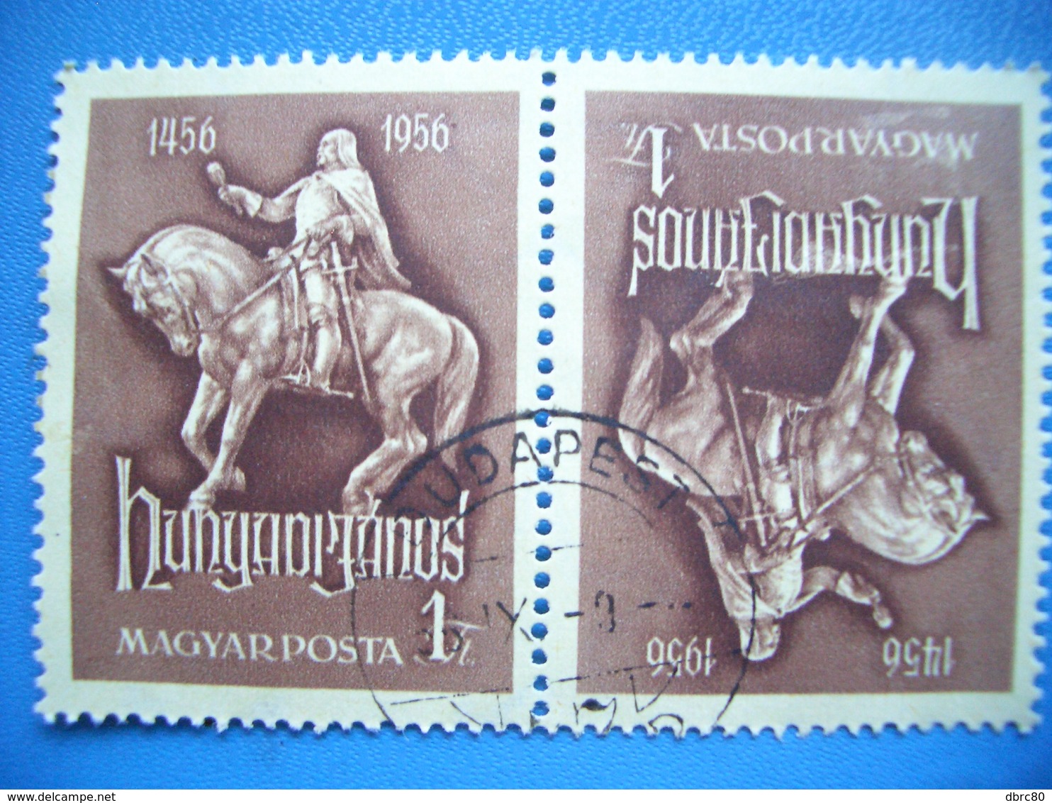 Hungary,1956, János Hunyady, Monument, Famous Persons, Horse, Swors, Military - Used Stamps