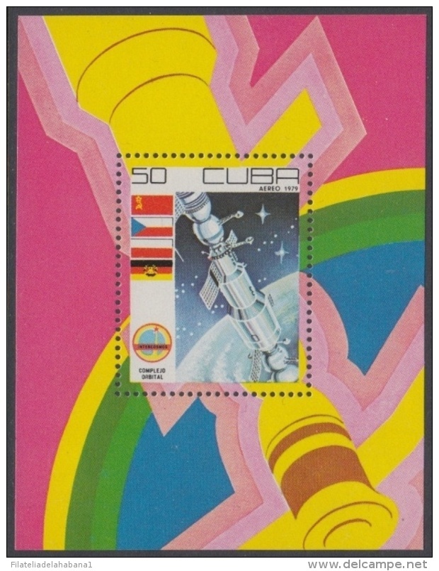 1979.103 CUBA 1979 MNH. Ed.2558. HF COMPLEJO ORBITAL SOYUZ RUSSIA RUSIA COSMOS SPACE ASTRONAUTICS. - Unused Stamps