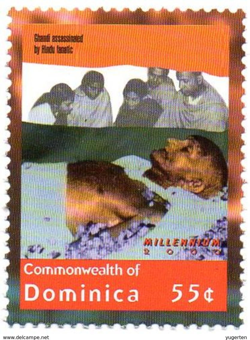 DOMINICA - 1v - MNH** - Mahatma Ghandi Assassination - Gandhi - India - Celebrities Non Violence Mord Asesinato - Mahatma Gandhi