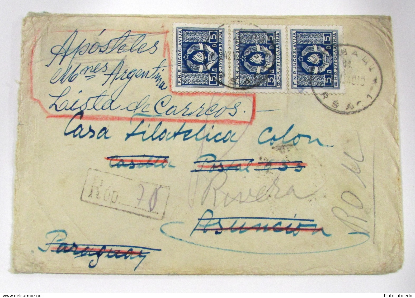 Yugoslavia Servicio 6(3) - Cartas & Documentos