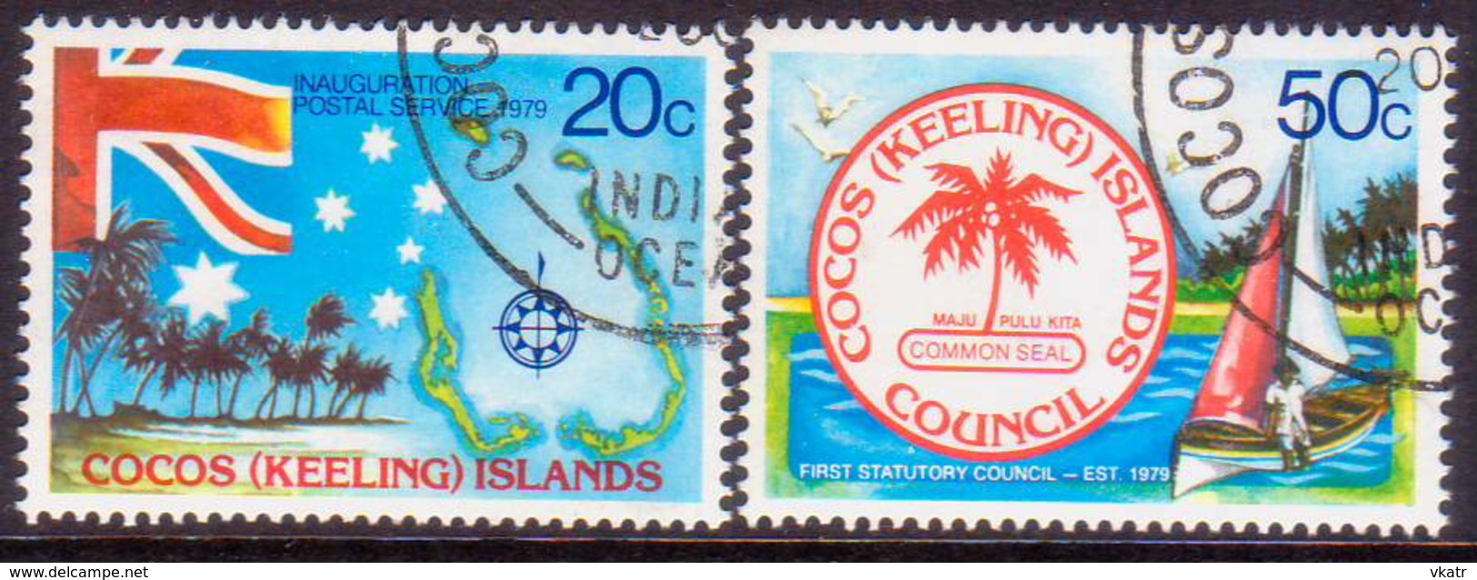 Cocos (Keeling) Islands 1979 SG #32-33 Compl.set Used Events - Cocos (Keeling) Islands