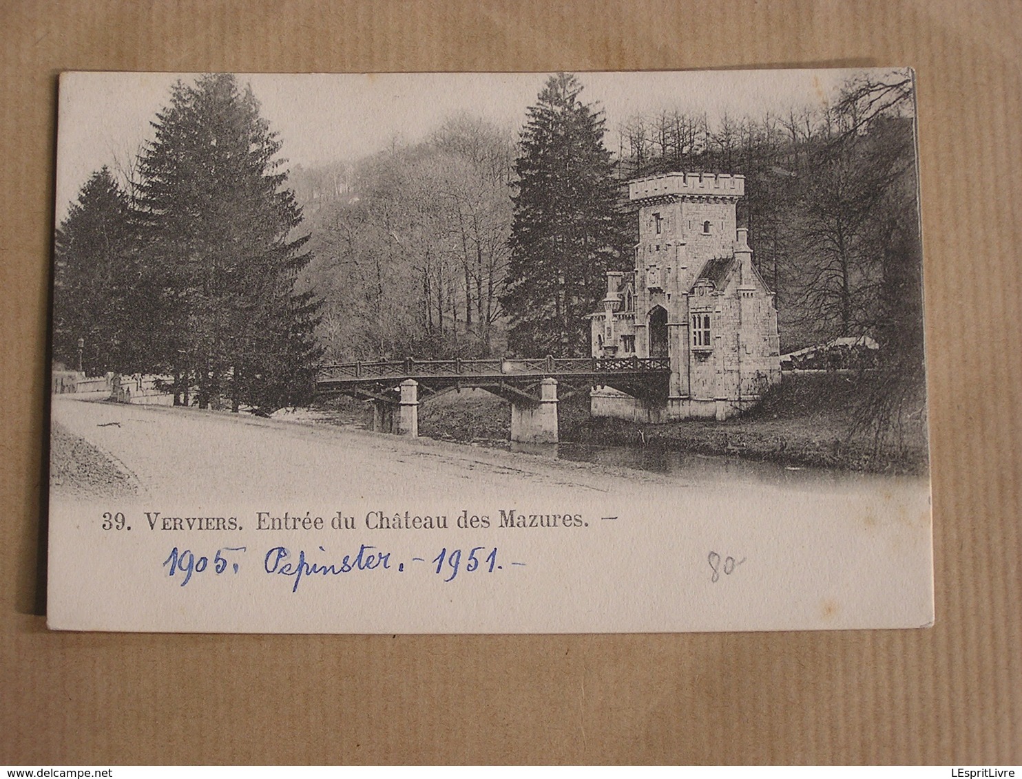 VERVIERS Entrée Du Château Des Mazures  Province Liège België Belgique Carte Postale Postcard - Verviers