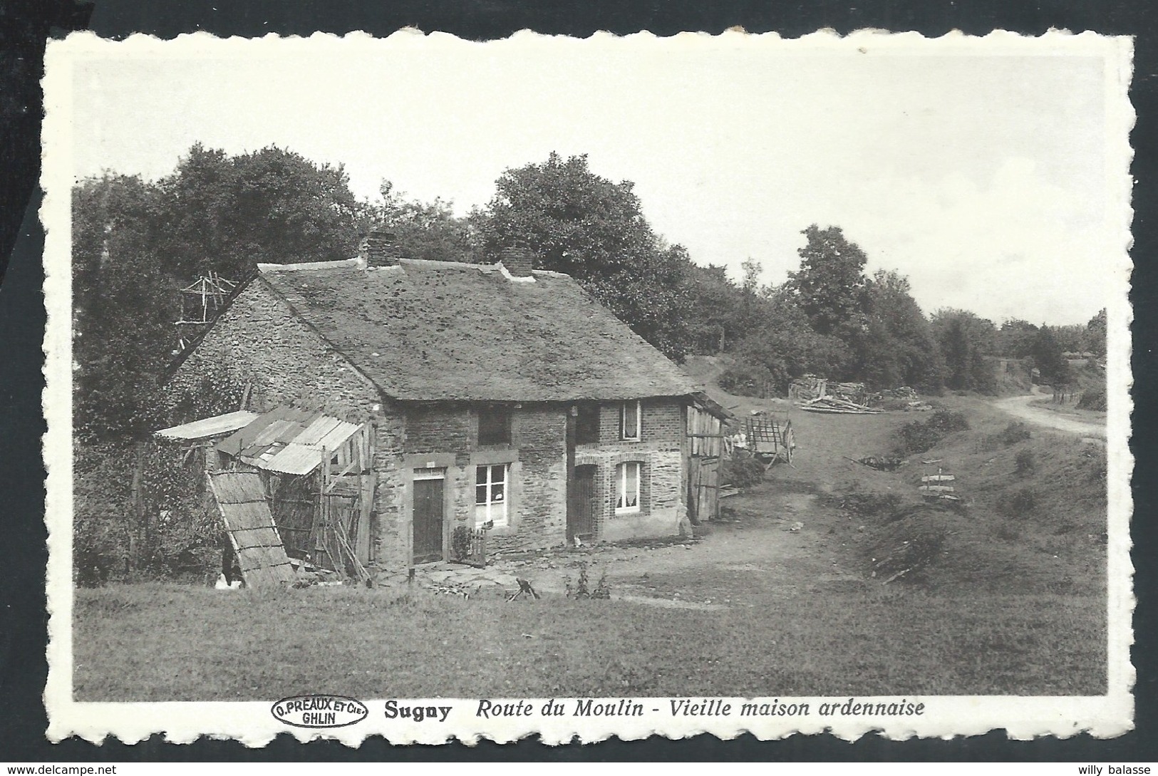 +++ CPA - SUGNY - Route Du Moulin - Vieille Maison Ardennaise   // - Vresse-sur-Semois