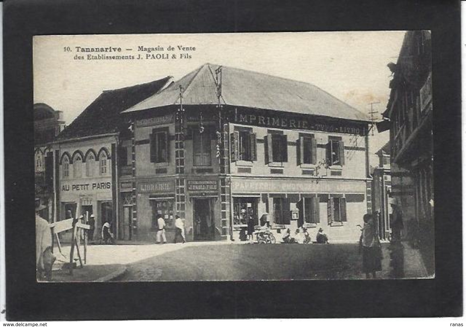 CPA Madagascar Commerce Shop Front PAOLI Corse Corsica Non Circulé - Madagascar