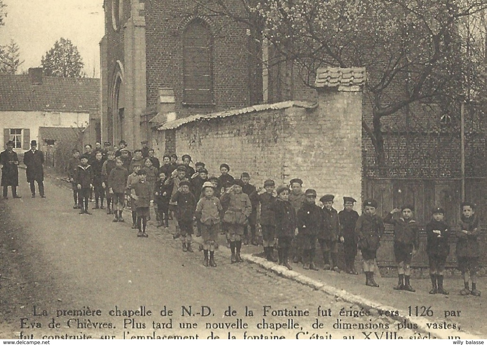 +++ CPA - CHIEVRES - Chapelle De ND De La Fontaine - Carte Animée !  - Nels   // - Chievres