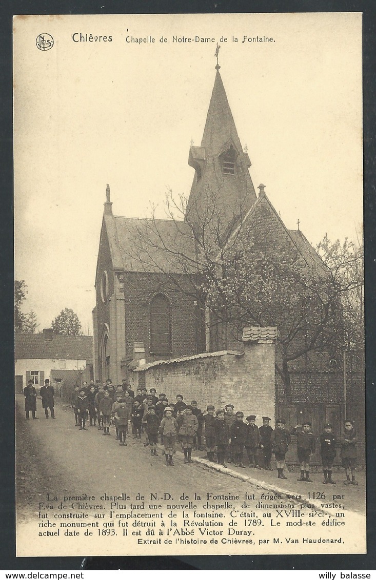 +++ CPA - CHIEVRES - Chapelle De ND De La Fontaine - Carte Animée !  - Nels   // - Chièvres