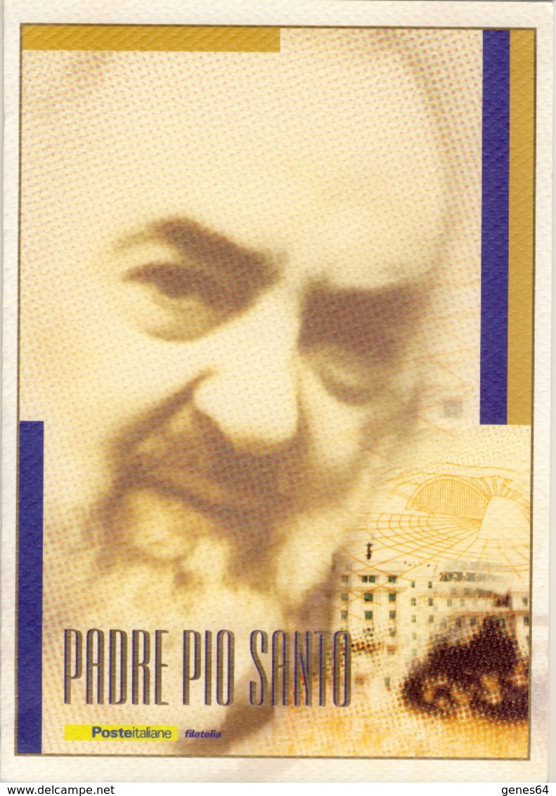 Padre Pio Santo - Anno 2002 - Folder Normale - Folder