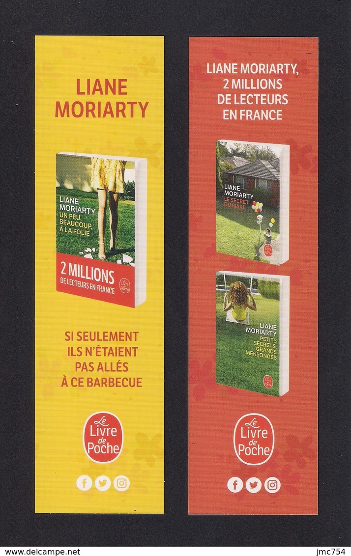 Marque Page Le Livre De Poche.  Liane Moriarty.  Bookmark. - Marque-Pages