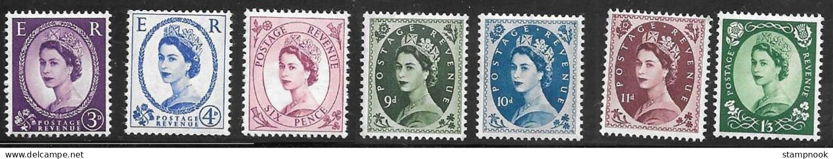 Great Britain Scott   297//307 Mint NH VF+   CV $ 80.00 - Unused Stamps