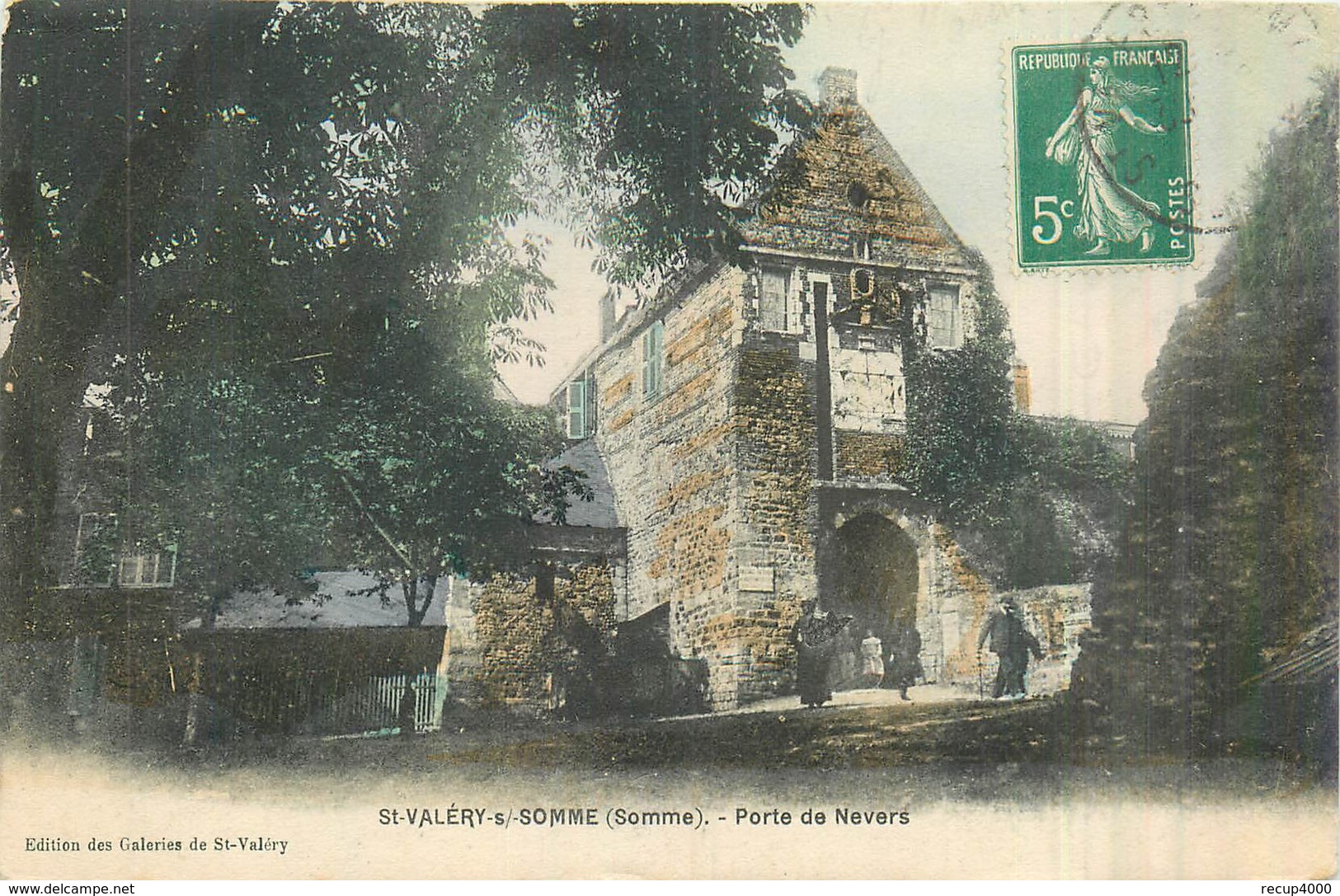 80 SAINT VALERY SUR SOMME   La Porte De Nevers  2scans - Saint Valery Sur Somme