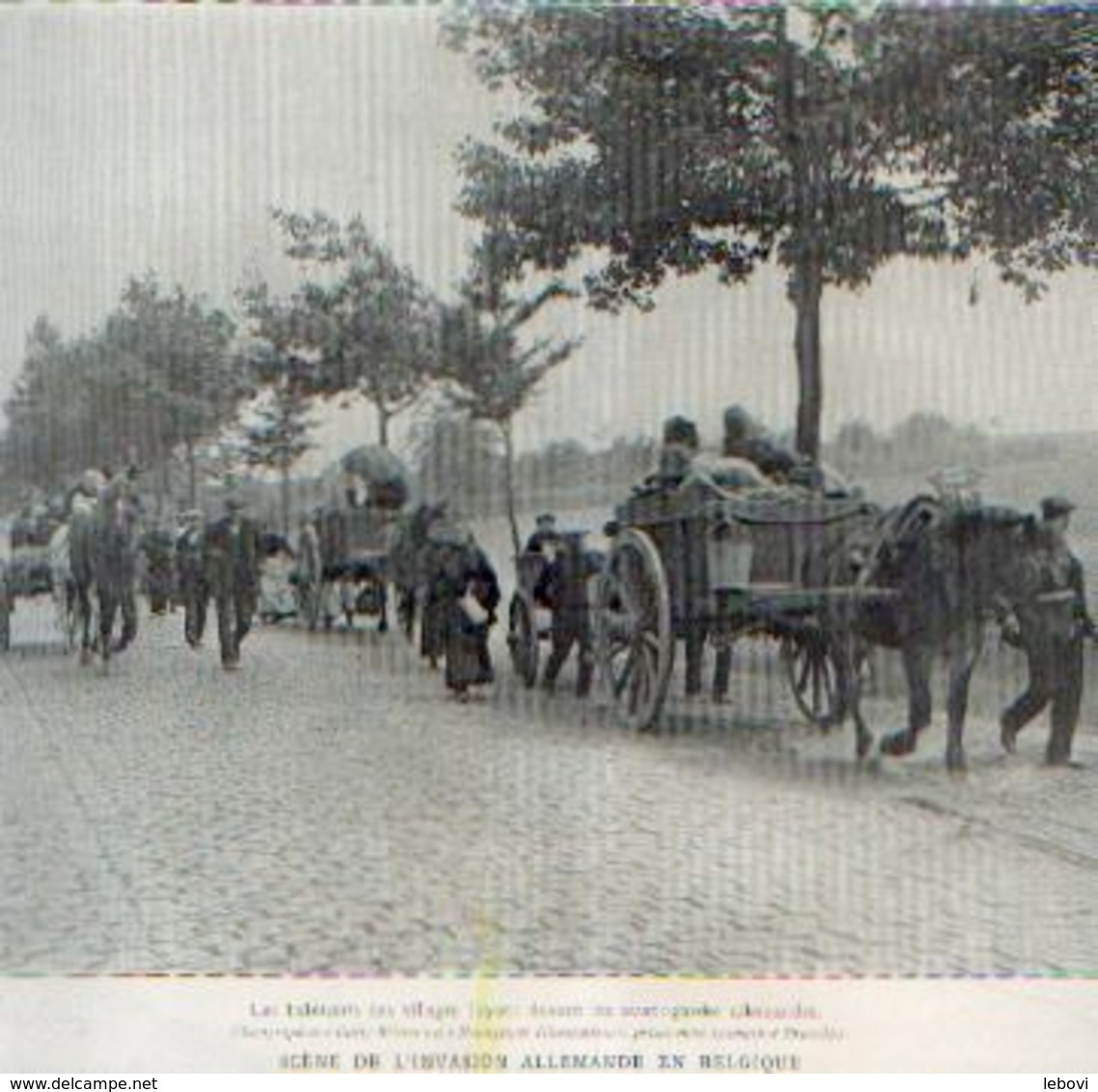 (LOUVAIN, GEMBLOUX, Etc…) « Scènes De L’invasion Allemande En Belgique »  Divers Textes Avec 14 Photos In ---> - 1914-18