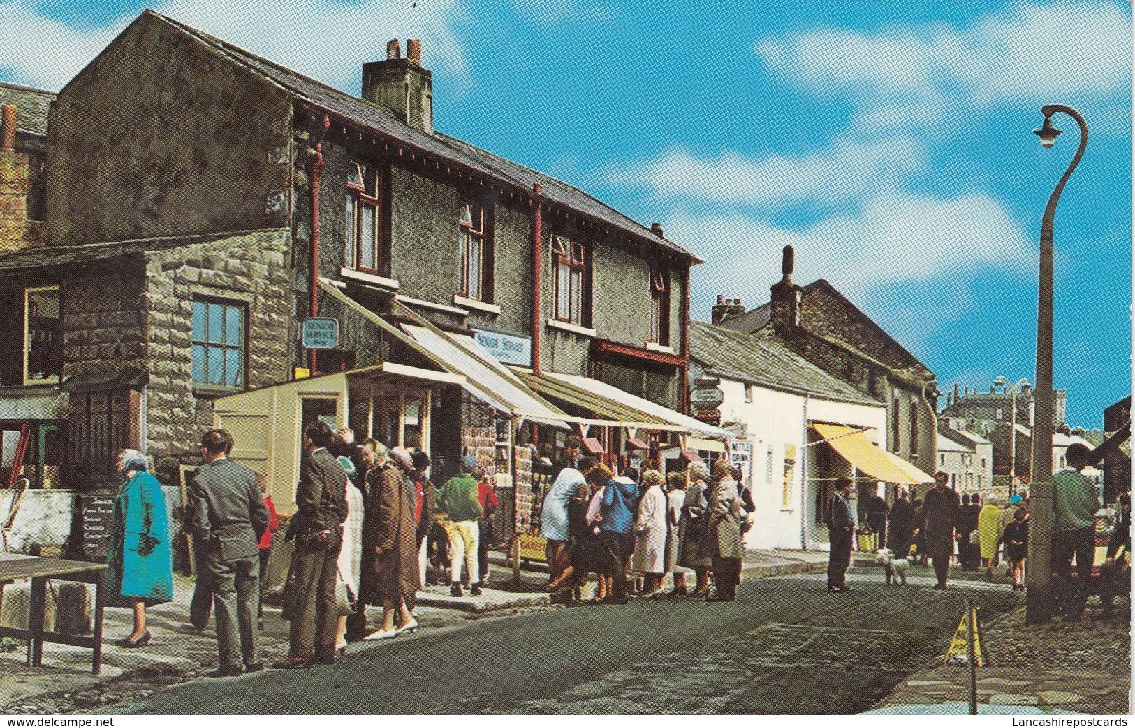 Postcard Main Street Lytham PU Lancaster & Morecambe 1972 Animated Shops And People My Ref  B12951 - Other & Unclassified