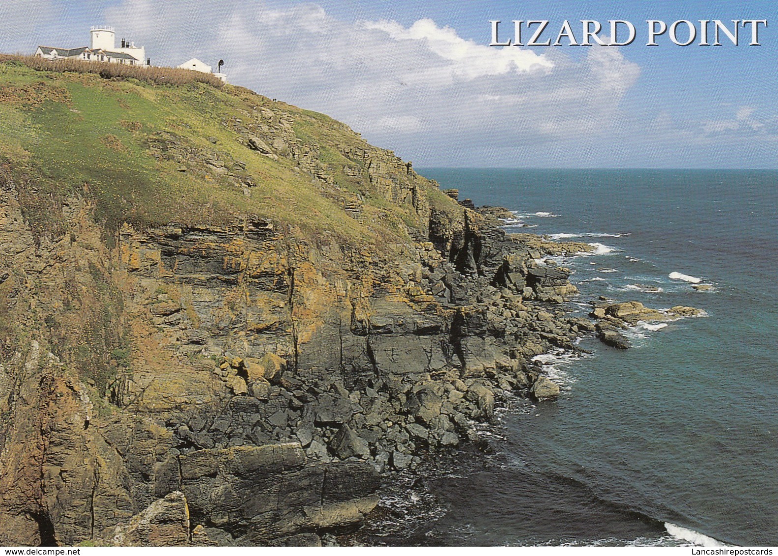 Postcard Lizard Point & Lighthouse [ Salmon ] My Ref  B23437 - Other & Unclassified