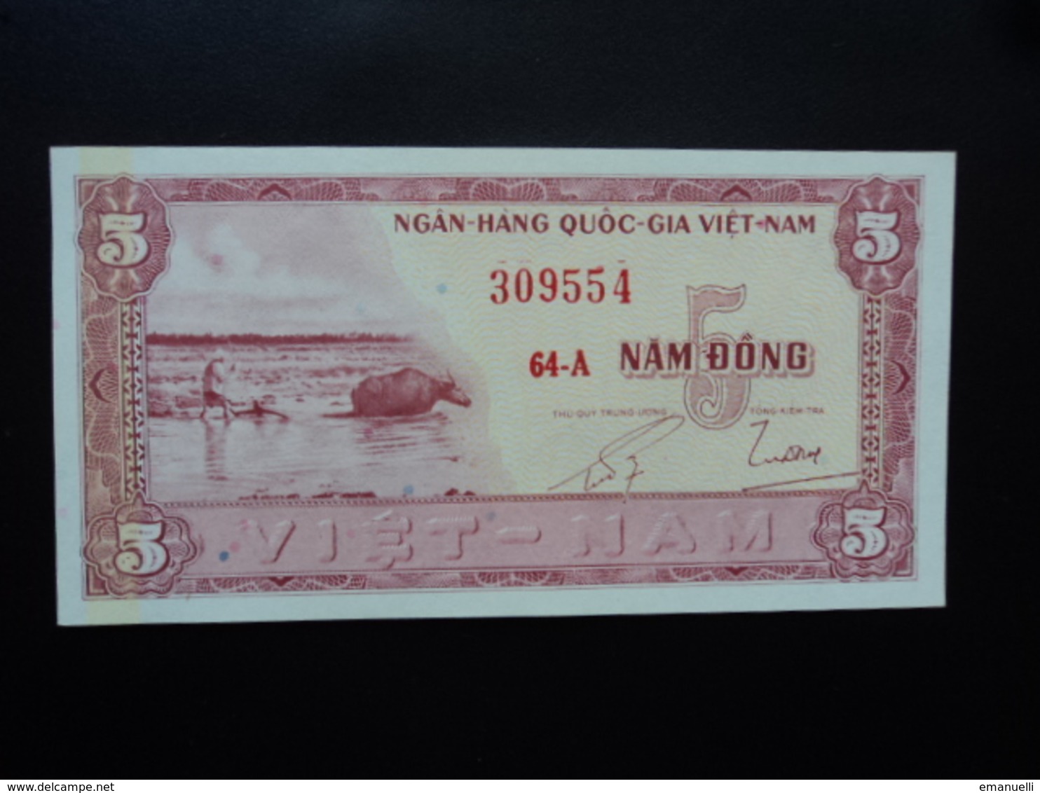 SUD VIETNAM : 5 DONG   ND 1955   P 13a   SPL - Vietnam