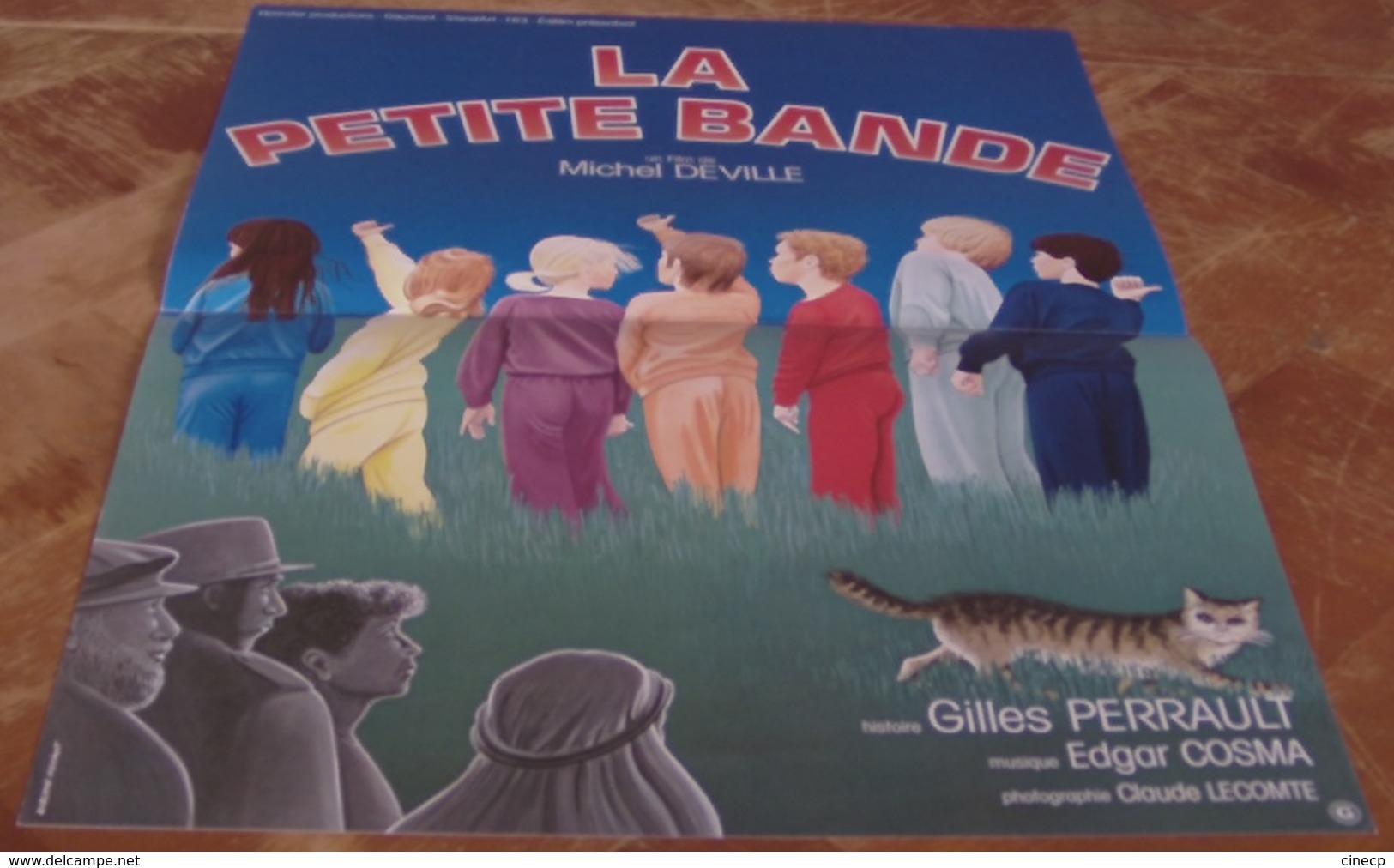 AFFICHE CINEMA ORIGINALE FILM LA PETITE BANDE Michel DEVILLE Gilles PERRAULT COSMA DESSIN NOVIANT TB CHAT - Affiches & Posters