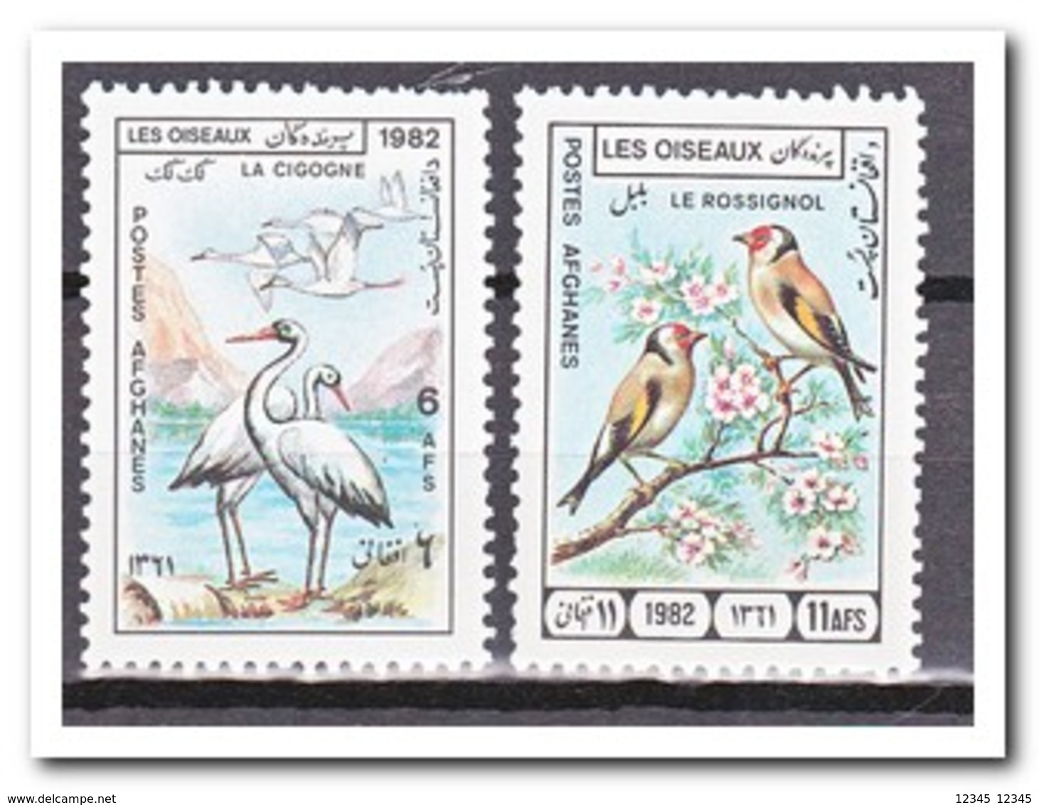 Afghanistan 1982, Postfris MNH, Birds - Afganistán