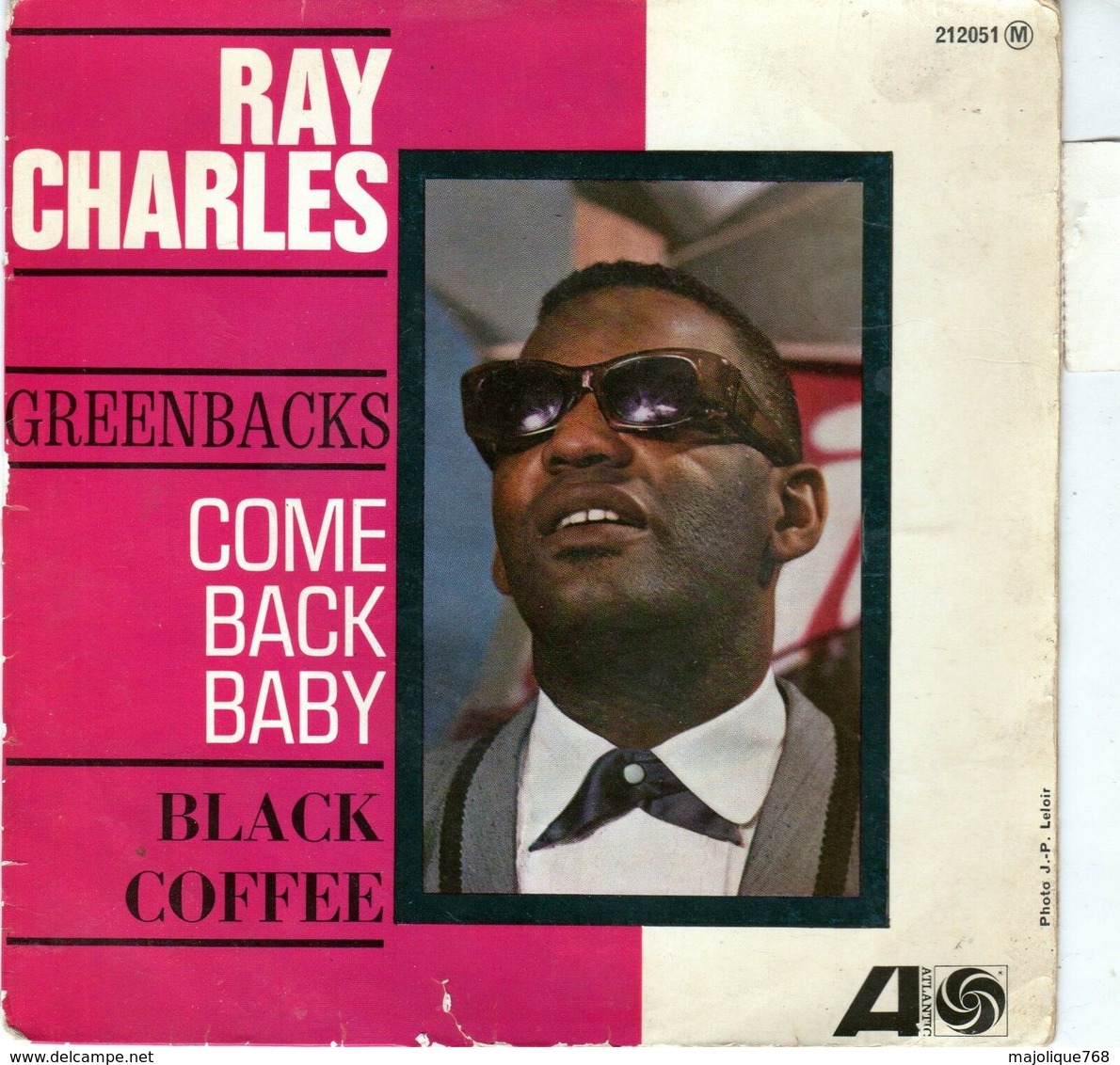 Ray Charles - Come Back Baby - Atlantic 212051 - 1962 - - Soul - R&B