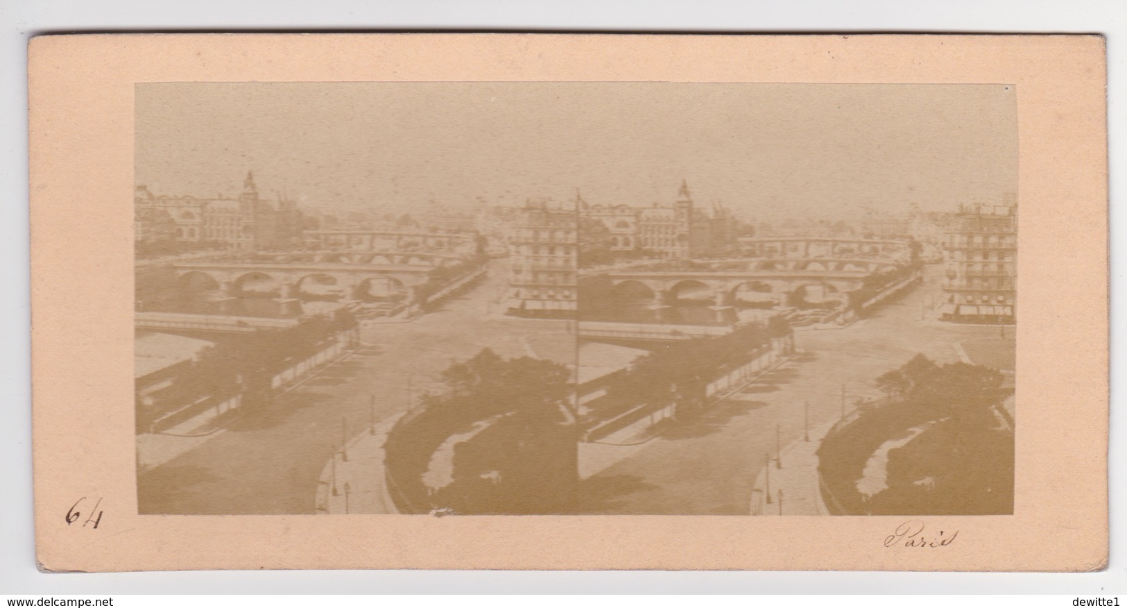 Stereoscopische Kaart.  :PARIS.  Panorama - Cartes Stéréoscopiques