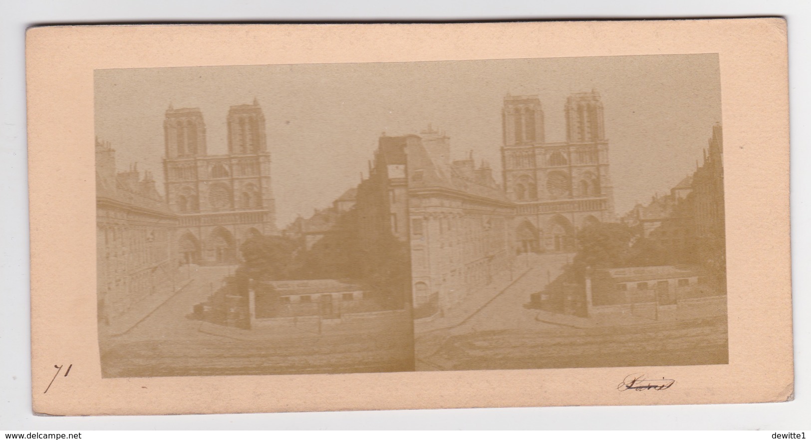 Stereoscopische Kaart.  :PARIS.  N.D.de Paris - Cartes Stéréoscopiques