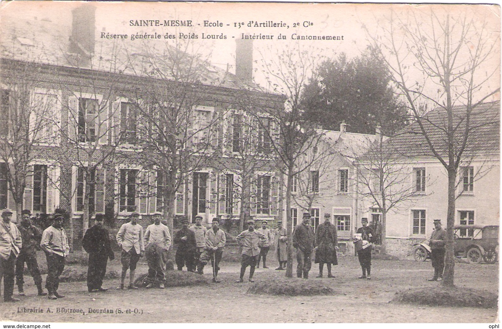 CPA - Ste Mesme (78) - Ecole Poids Lourds 13e D'artillerie (no 1) - 1914-18