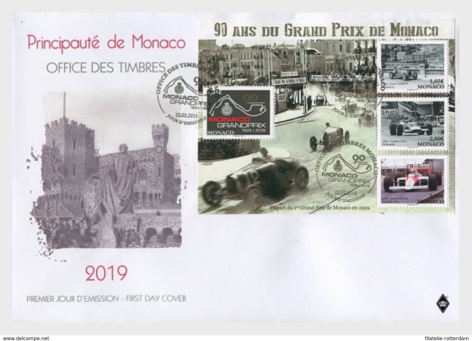 Monaco - Postfris / MNH - FDC Sheet 90 Jaar Formule 1 In Monaco 2019 - Ongebruikt