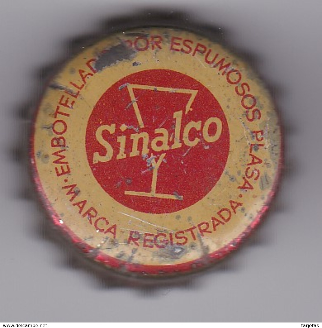 ANTIGUA CHAPA DE BEBIDA SINALCO CON CORCHO - Soda