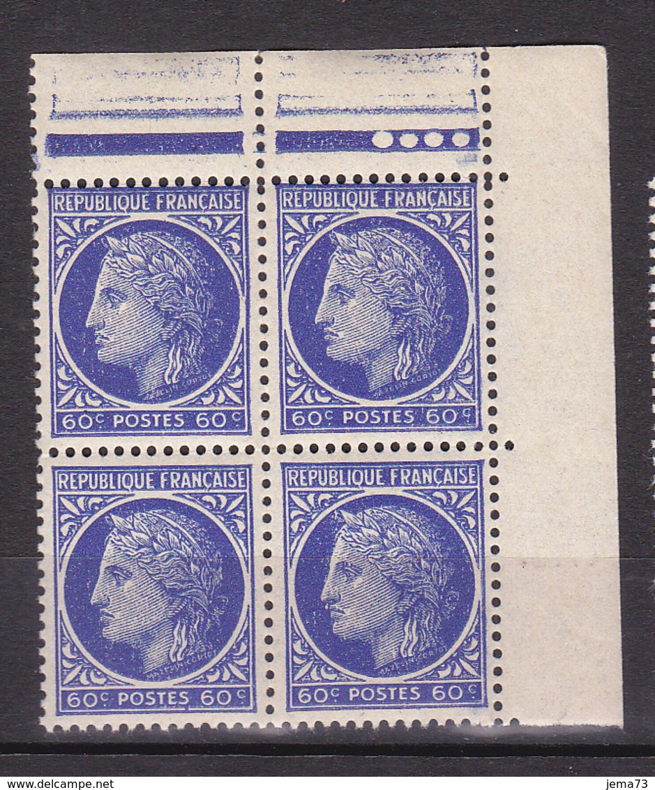 N°674 Type Cérès De Mazelin:  Bloc De 4 Timbres  Neuf Impeccable Sans Charnière - Neufs