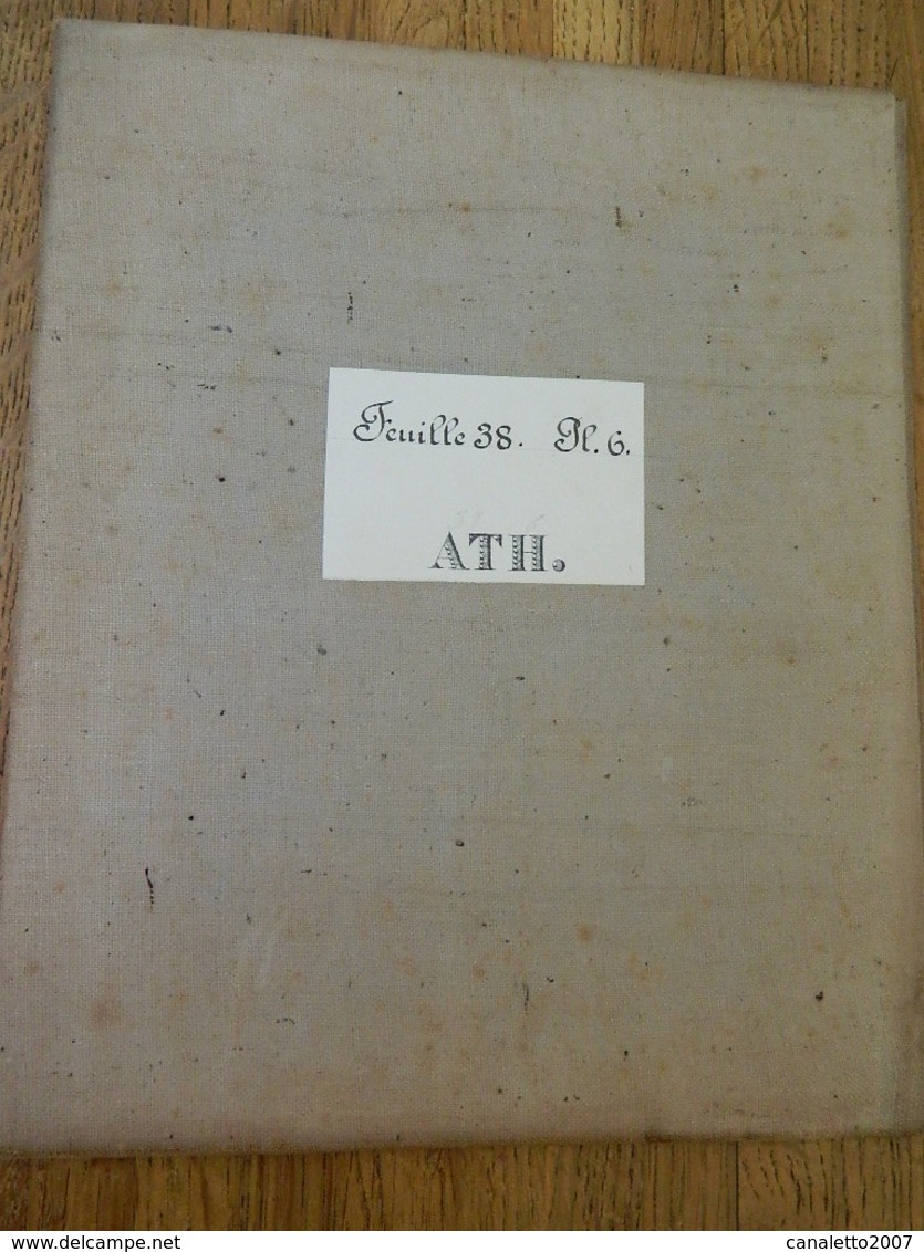 ATH +MILITARIA:TRES RARE CARTE MILITAIRE DE ATH ET ENVIRONS ENTRE 1860-1870 - Documents