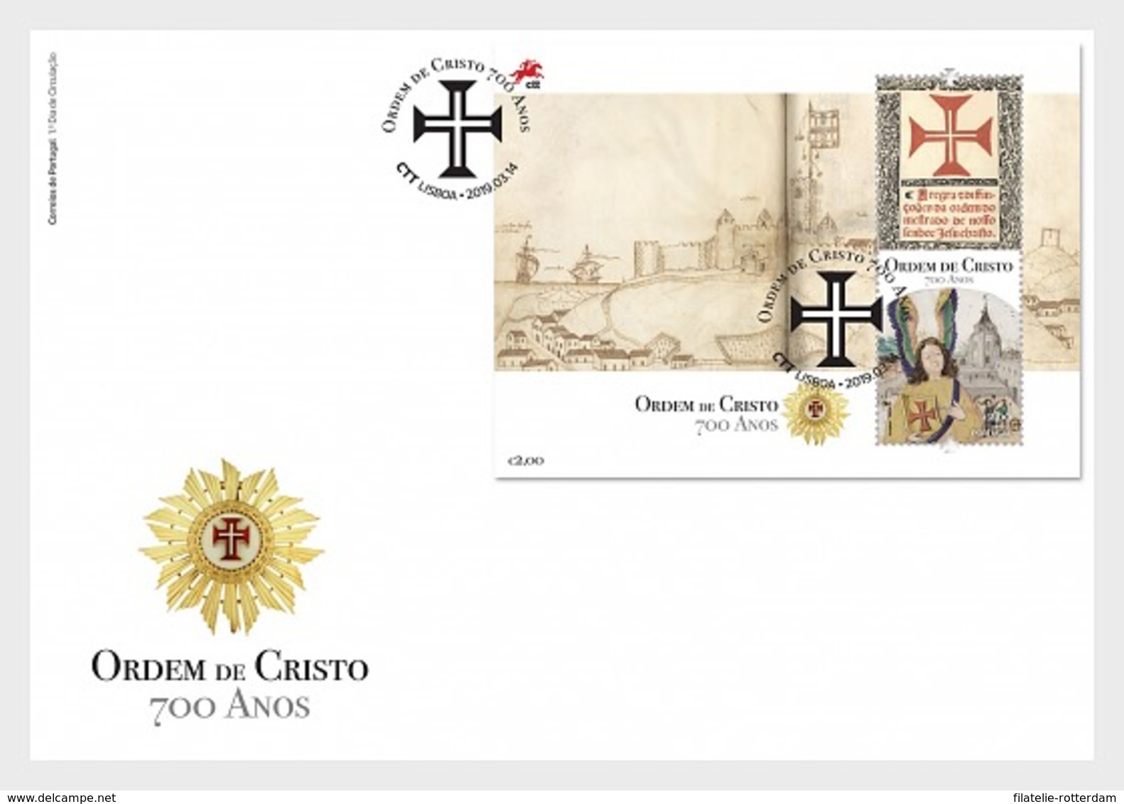 Portugal - Postfris / MNH - FDC Sheet 700 Jaar Order Of The Christ 2019 - Ongebruikt