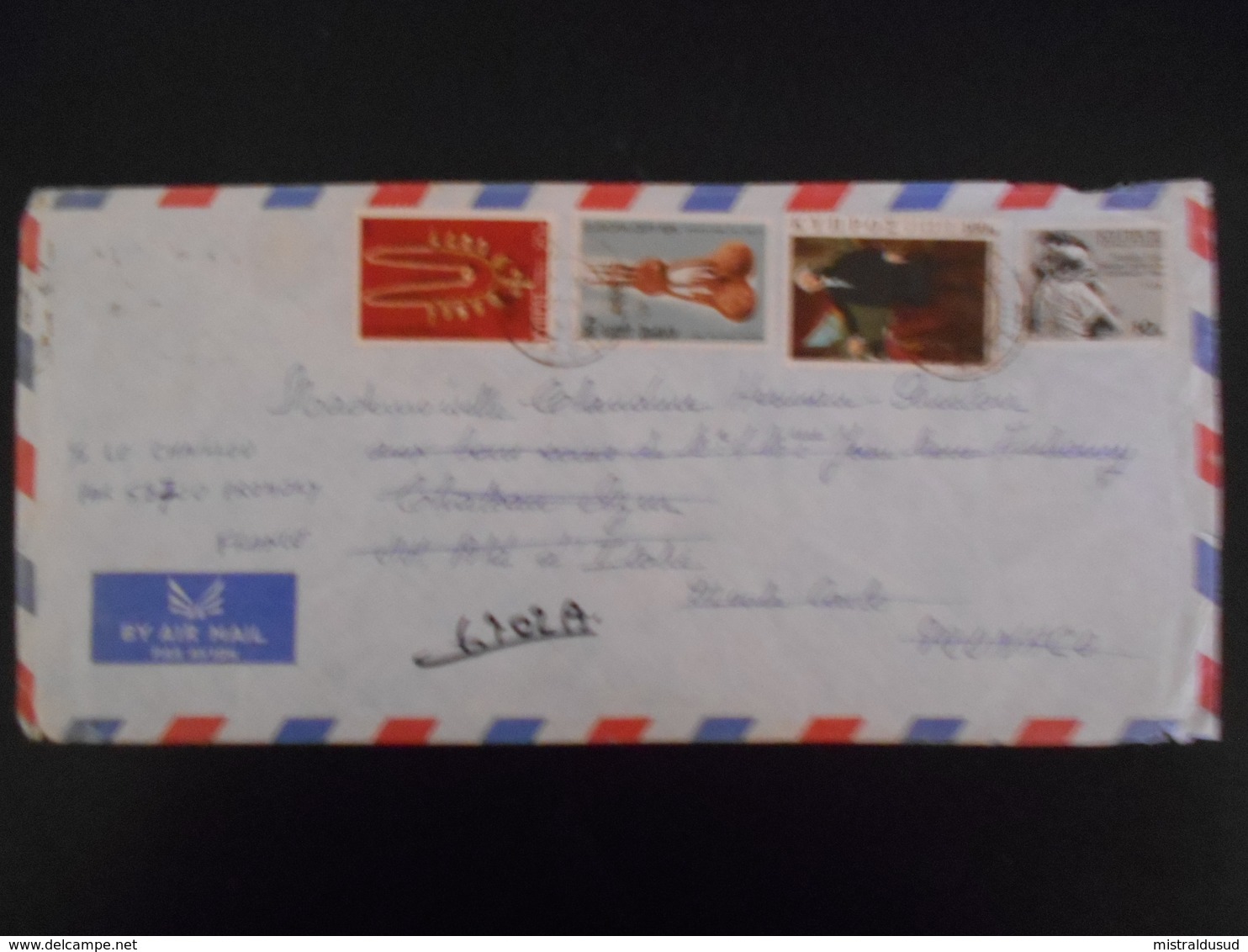 Chypre , Lettre De 1976 Pour Monaco - Lettres & Documents