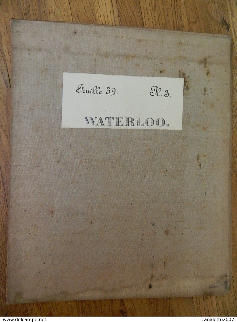 WATERLOO +MILITARIA:TRES RARE CARTE MILITAIRE DE WATERLOO ET ENVIRONS ENTRE 1860-1870 - Documents