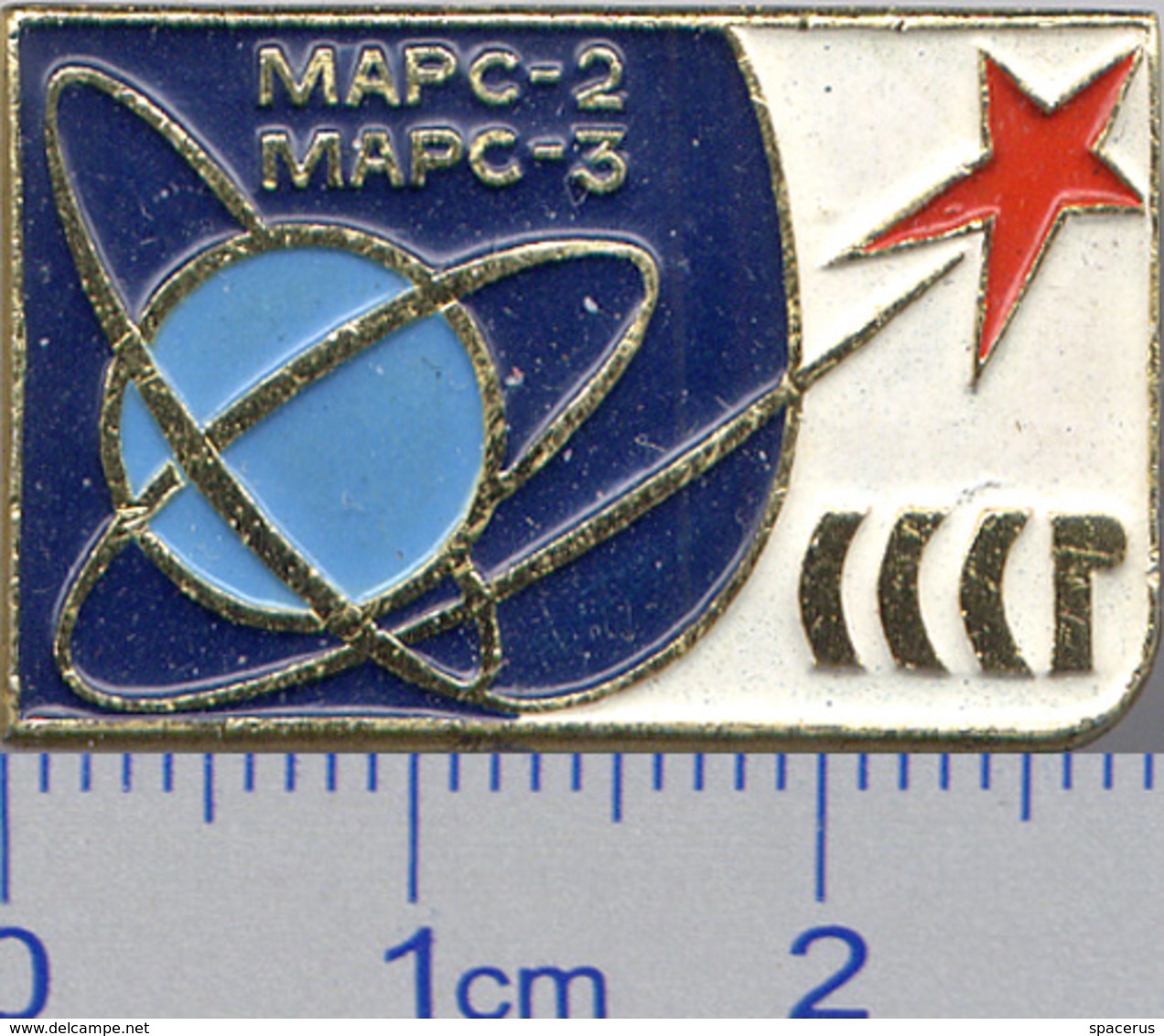 29 Space Soviet Russia Pin. Interplanetary Stations Mars-2,Mars-3 - Space
